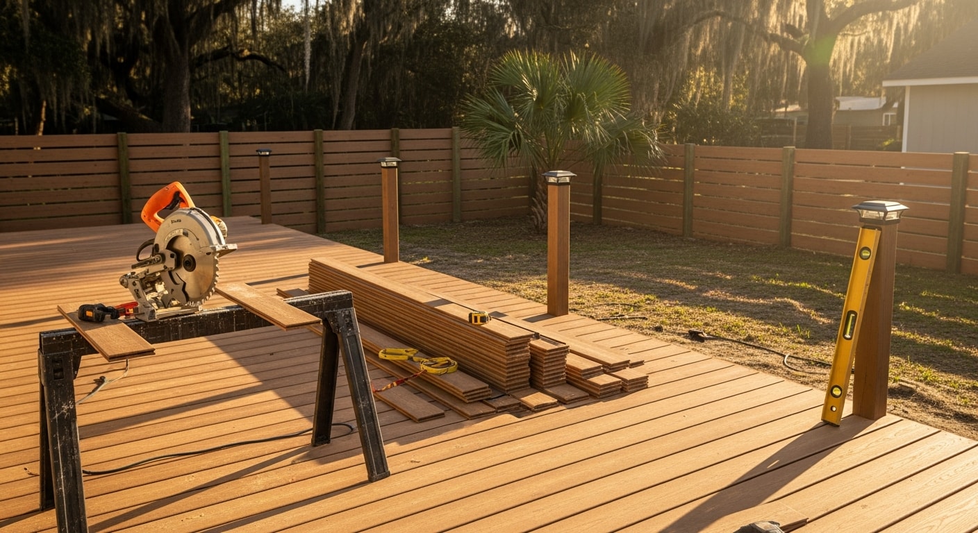 Custom deck and fence installation examples