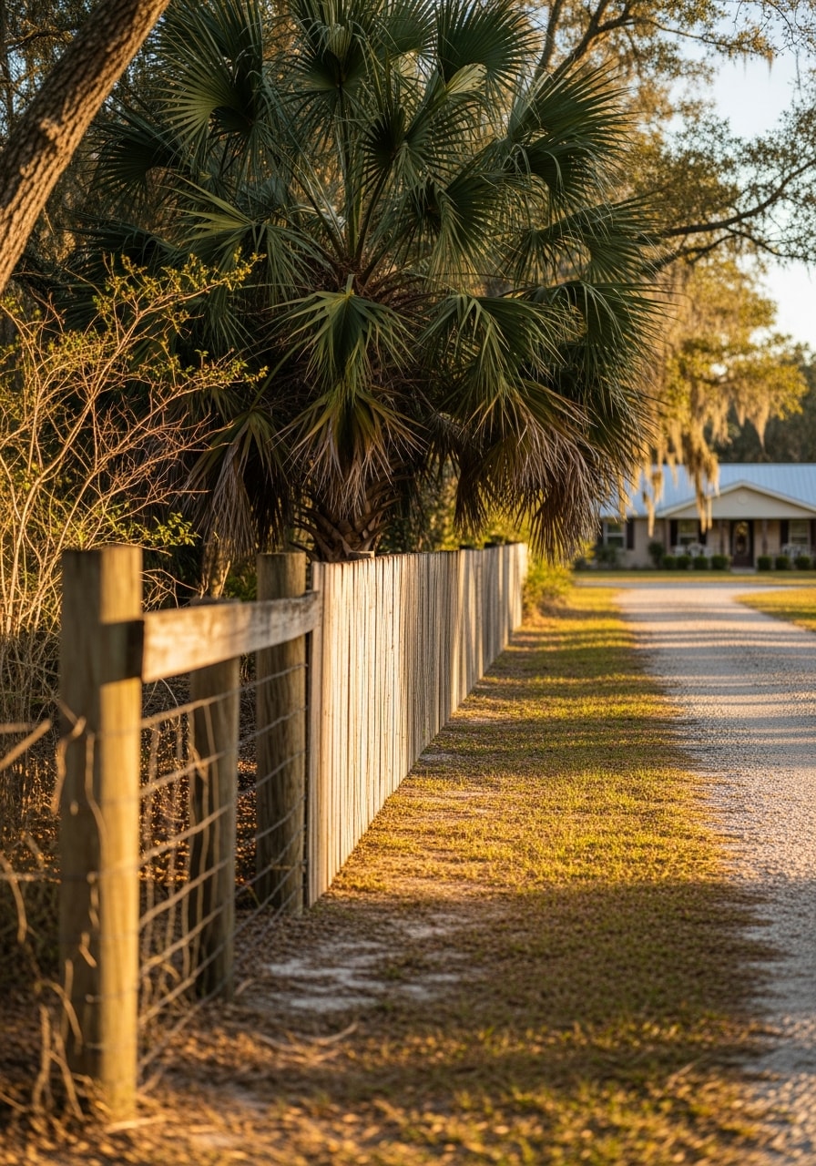 Service professional at a Madison County home or property entrance with rural surroundings.